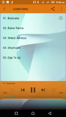 Haruna Uji Mp3 android App screenshot 1